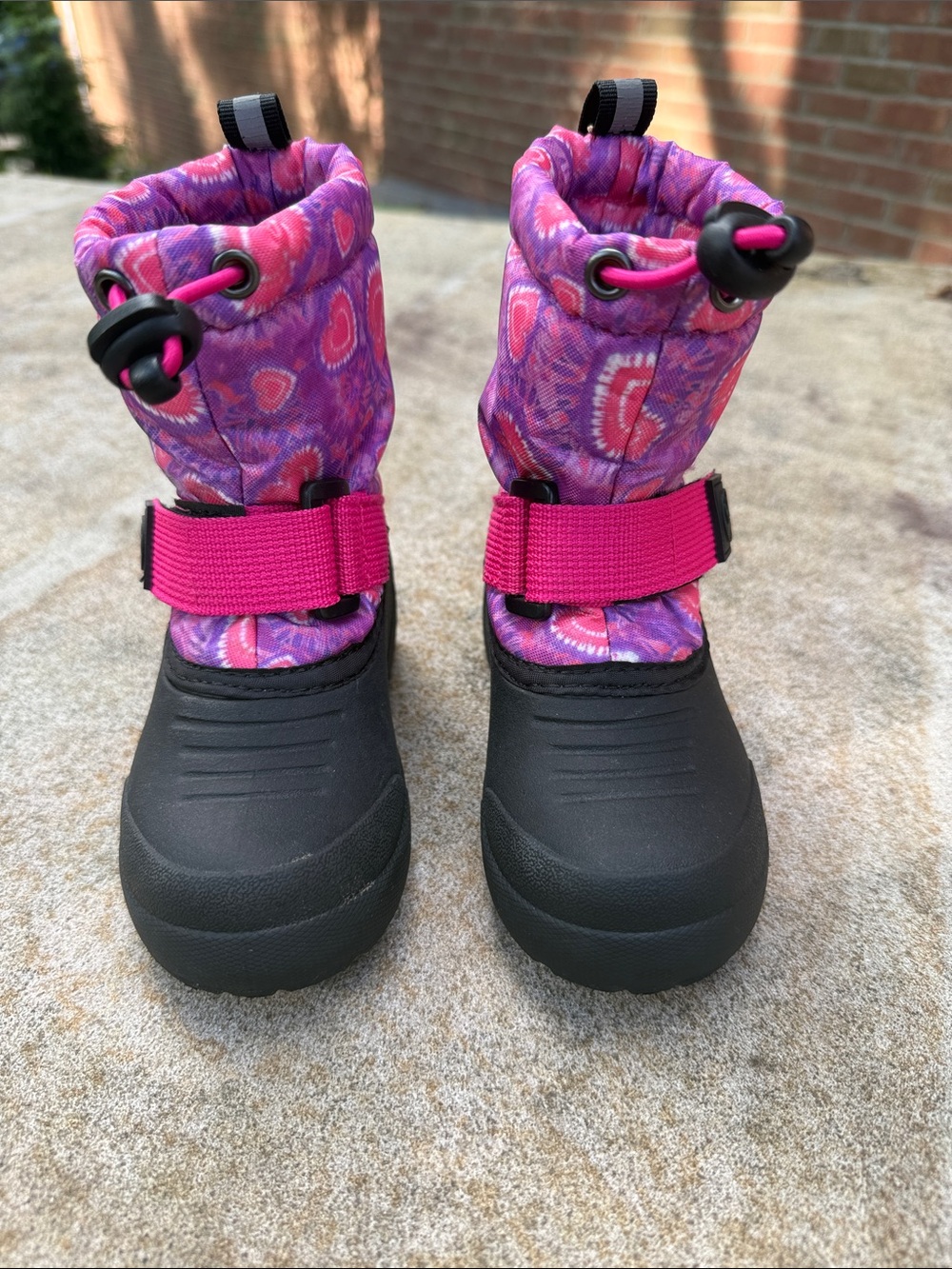 Northside- Frosty Mid Insulated Snow Boot Toddler Pink-Purple Hearts, size 6